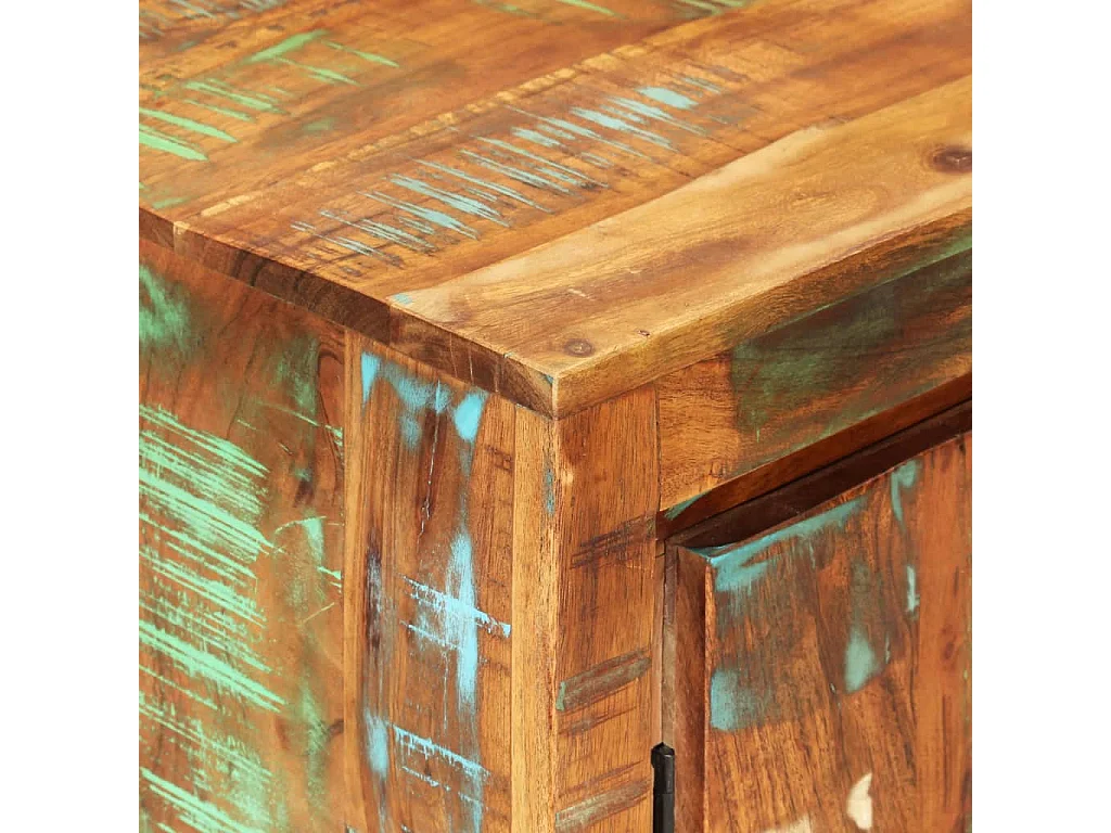 Aparador de madera maciza reciclada 55x33x75 cm