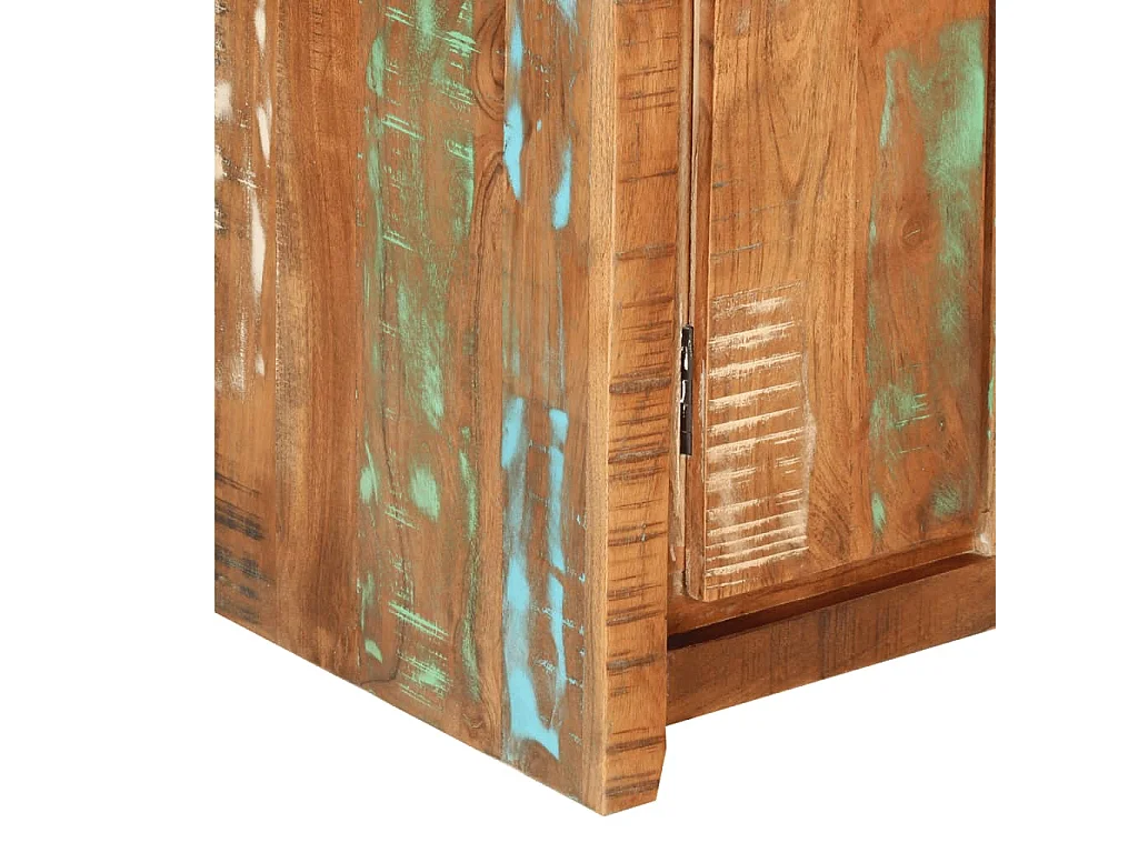 Aparador de madera maciza reciclada 55x33x75 cm