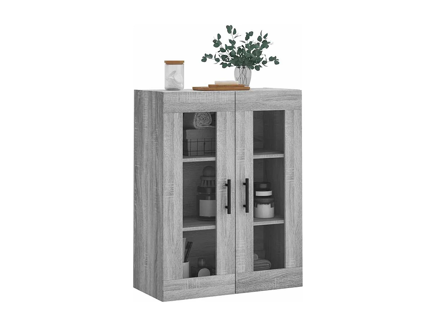 Armoire murale sonoma gris 69,5x34x90 cm