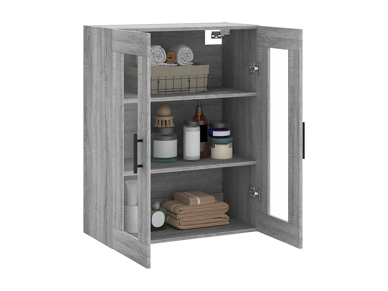 Armoire murale sonoma gris 69,5x34x90 cm