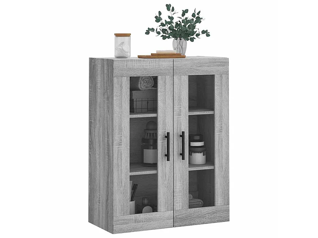 Wandschrank Grau Sonoma 69,5x34x90 cm