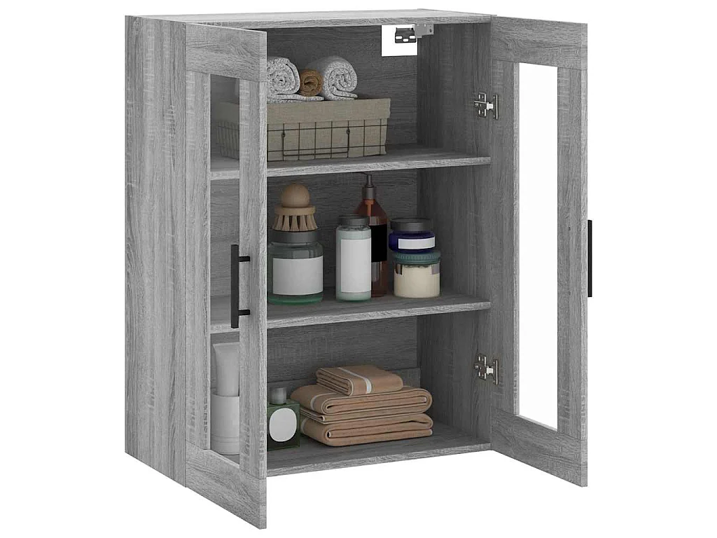 Wandschrank Grau Sonoma 69,5x34x90 cm