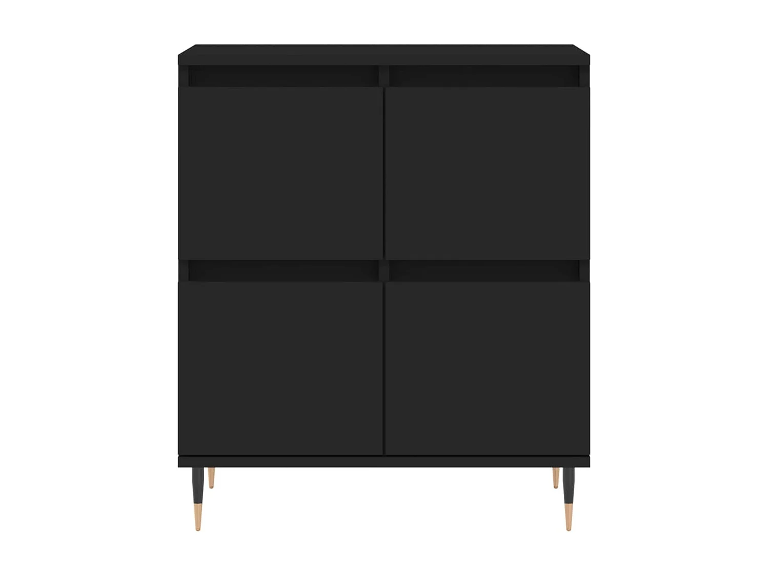 Credenza Nero 60x35x70 cm in Legno Multistrato