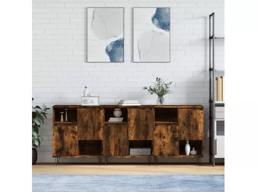 Kauf Unique Sideboards 3 Stk. Räuchereiche Holzwerkstoff