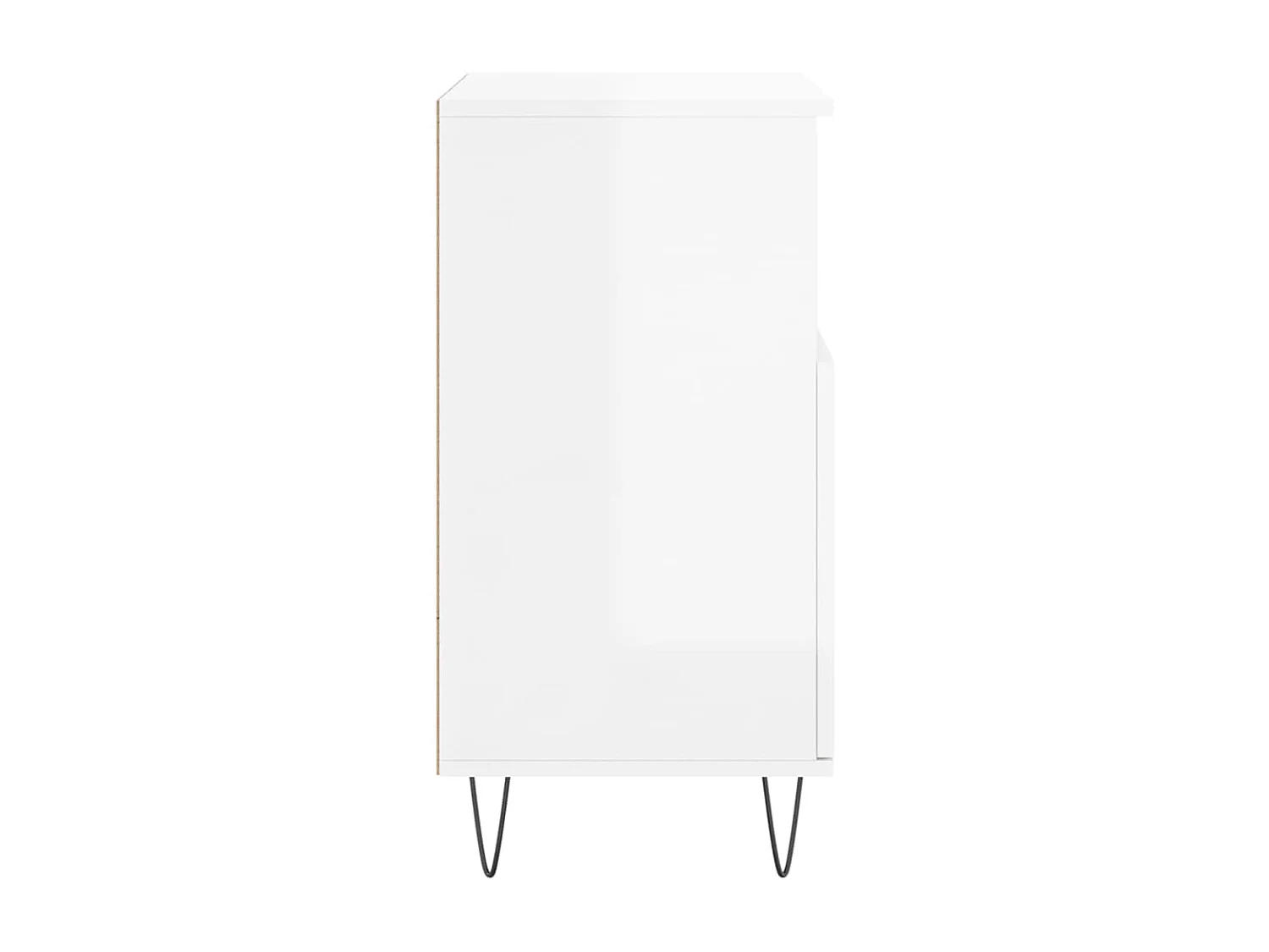 Aparadores 3 pcs derivados de madeira branco brilhante