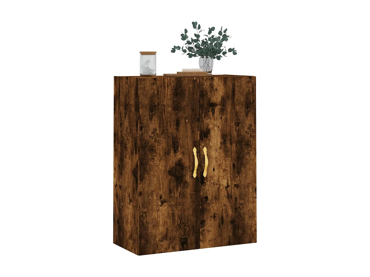 Armoire murale chêne fumé 69,5x34x90 cm