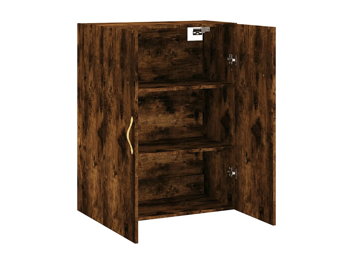 Armoire murale chêne fumé 69,5x34x90 cm