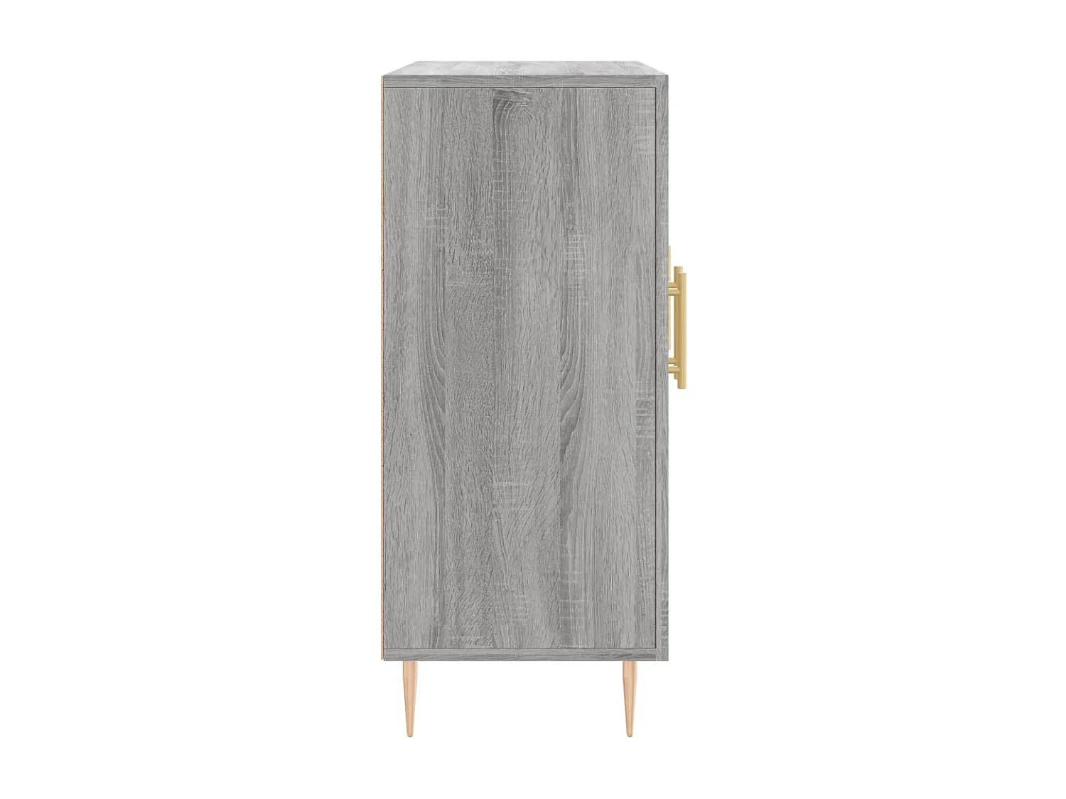 Credenza Grigio Sonoma 90x34x80 cm in Legno Multistrato