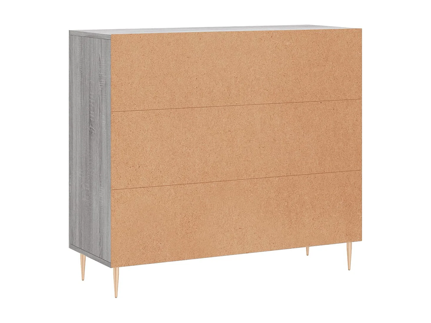Credenza Grigio Sonoma 90x34x80 cm in Legno Multistrato