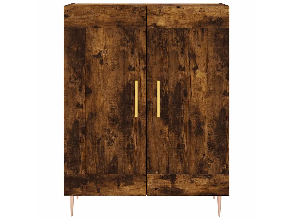 Dressoir 69,5x34x90 cm bewerkt hout gerookt eikenkleurig