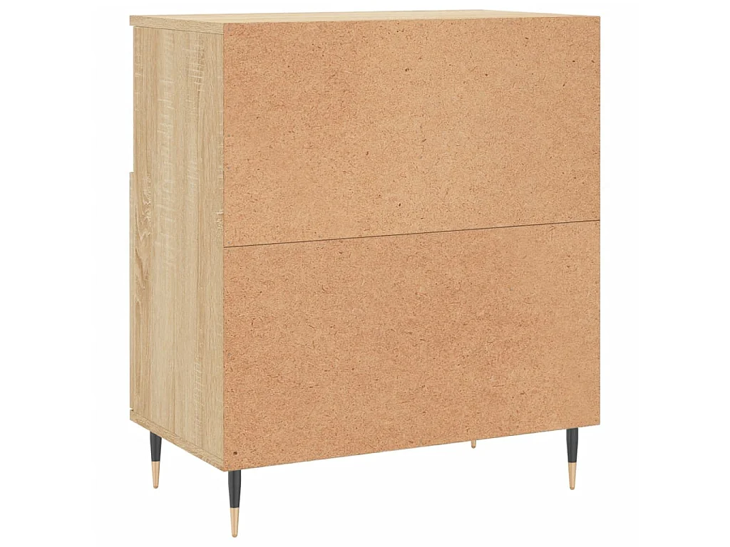 Dressoir 60x35x70 cm bewerkt hout sonoma eikenkleurig