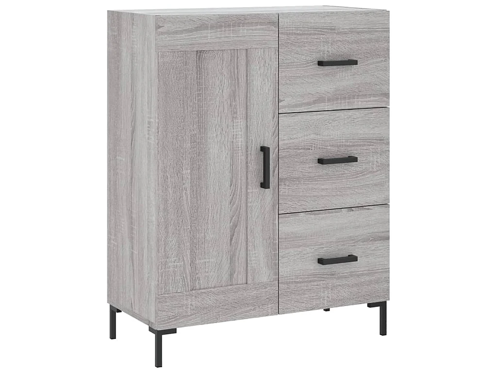 Buffet sonoma gris 69,5x34x90 cm bois d'ingénierie