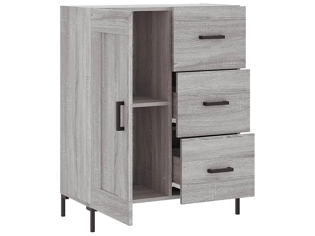 Buffet sonoma gris 69,5x34x90 cm bois d'ingénierie