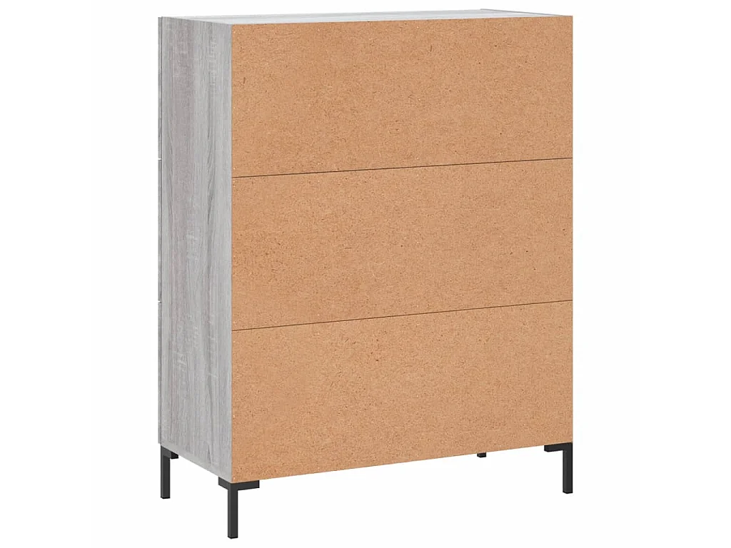Buffet sonoma gris 69,5x34x90 cm bois d'ingénierie