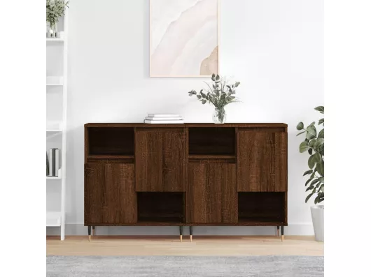 Kauf Unique Sideboards 2 Stk. Braun Eichen-Optik Holzwerkstoff