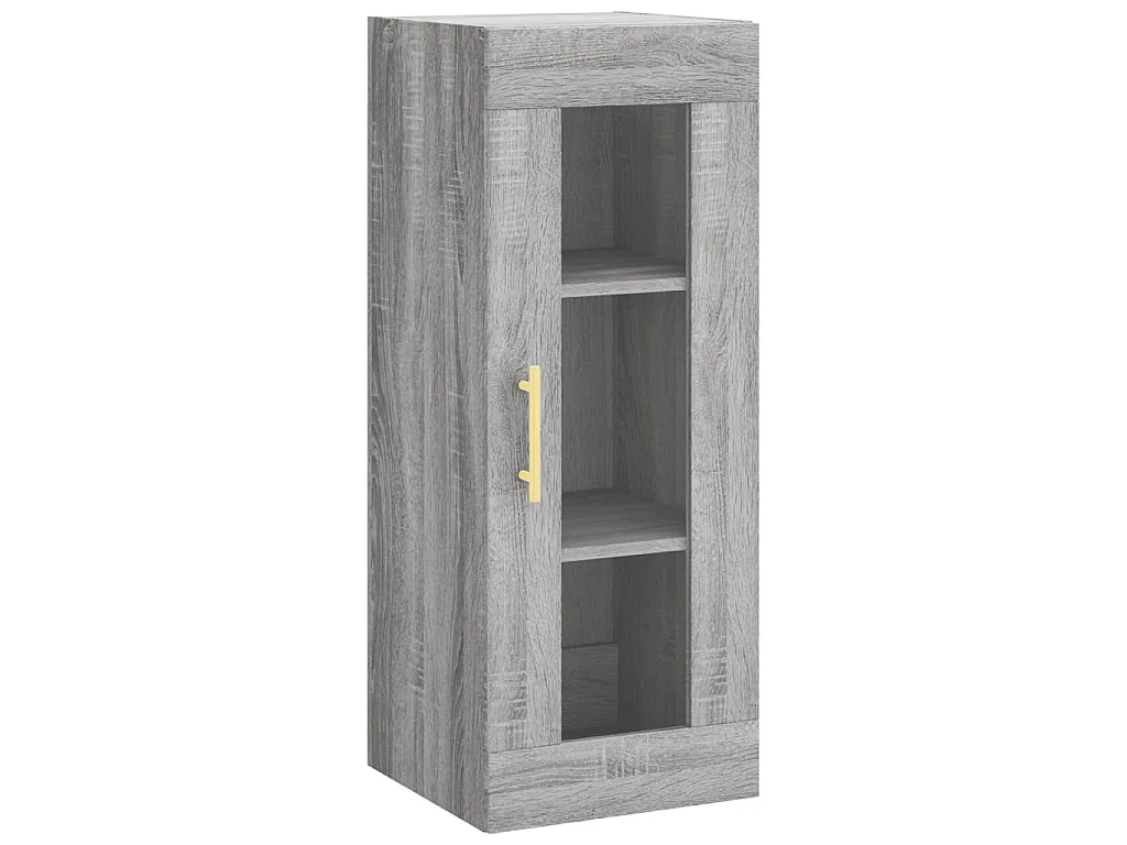 Mobile a Parete Grigio Sonoma 34,5x34x90 cm