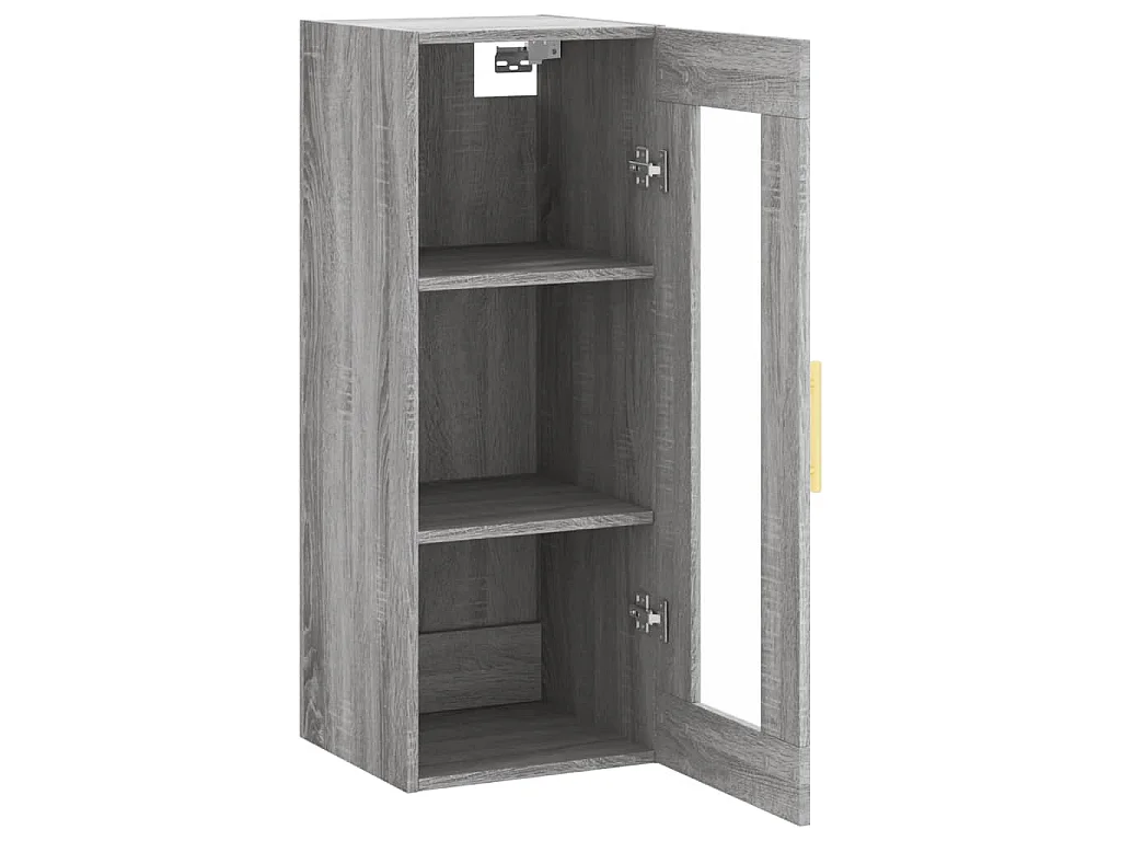 Mobile a Parete Grigio Sonoma 34,5x34x90 cm