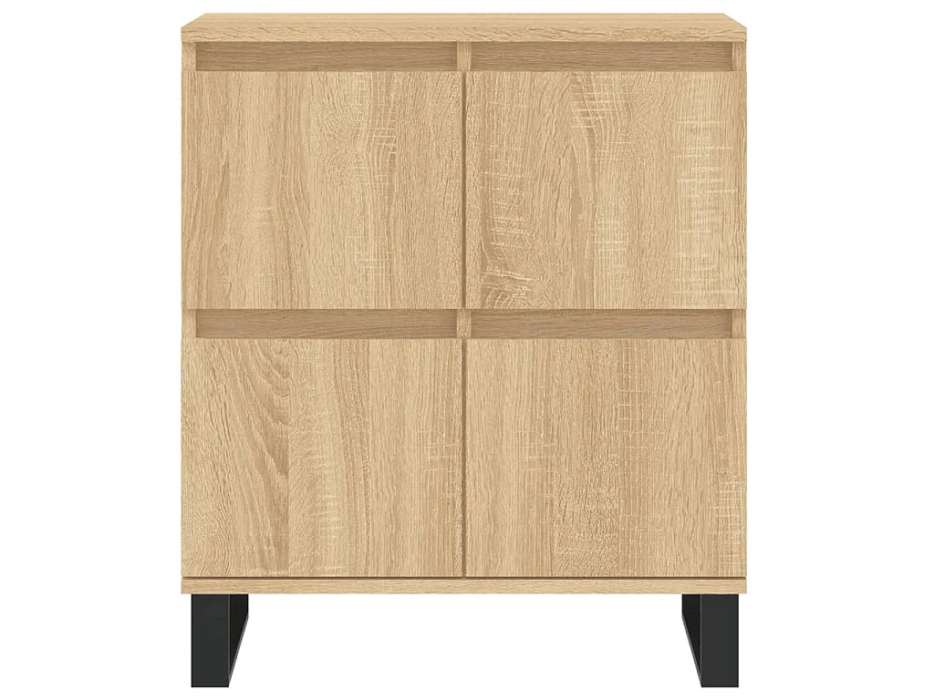 Dressoirs 2 st bewerkt hout sonoma eikenkleurig