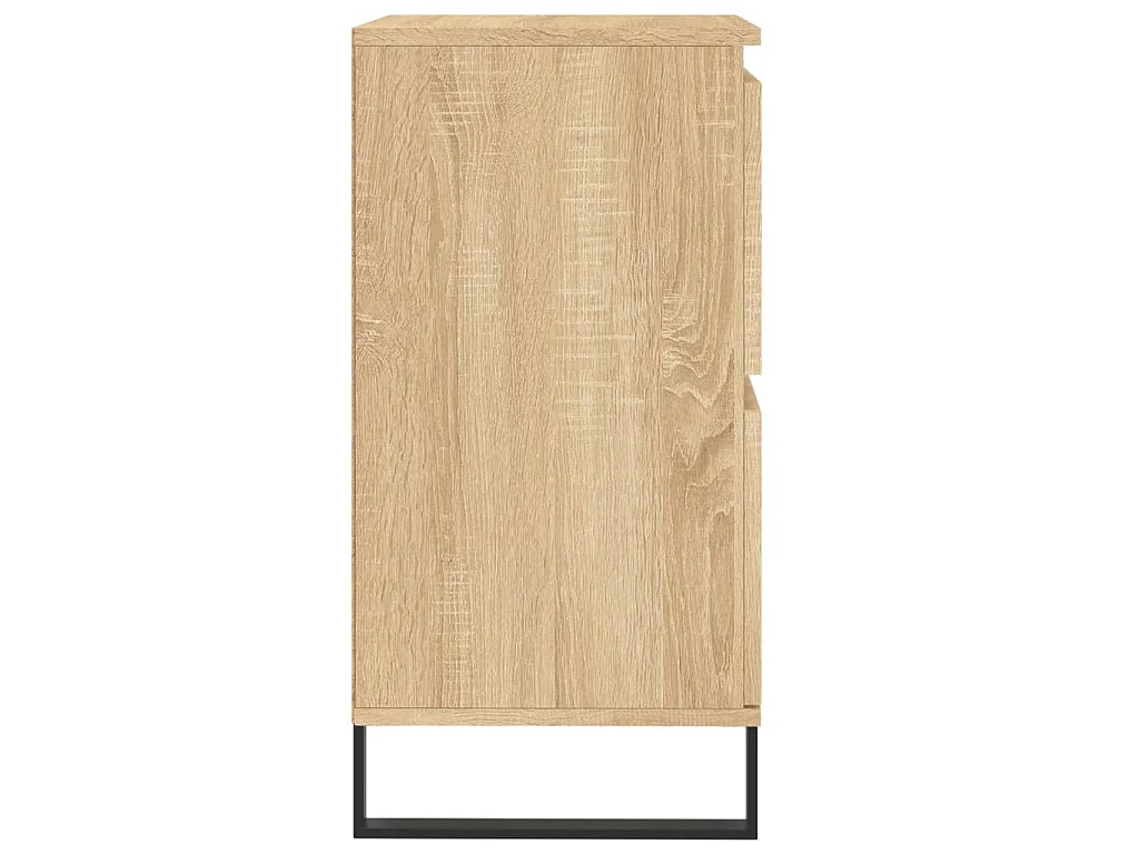 Dressoirs 2 st bewerkt hout sonoma eikenkleurig