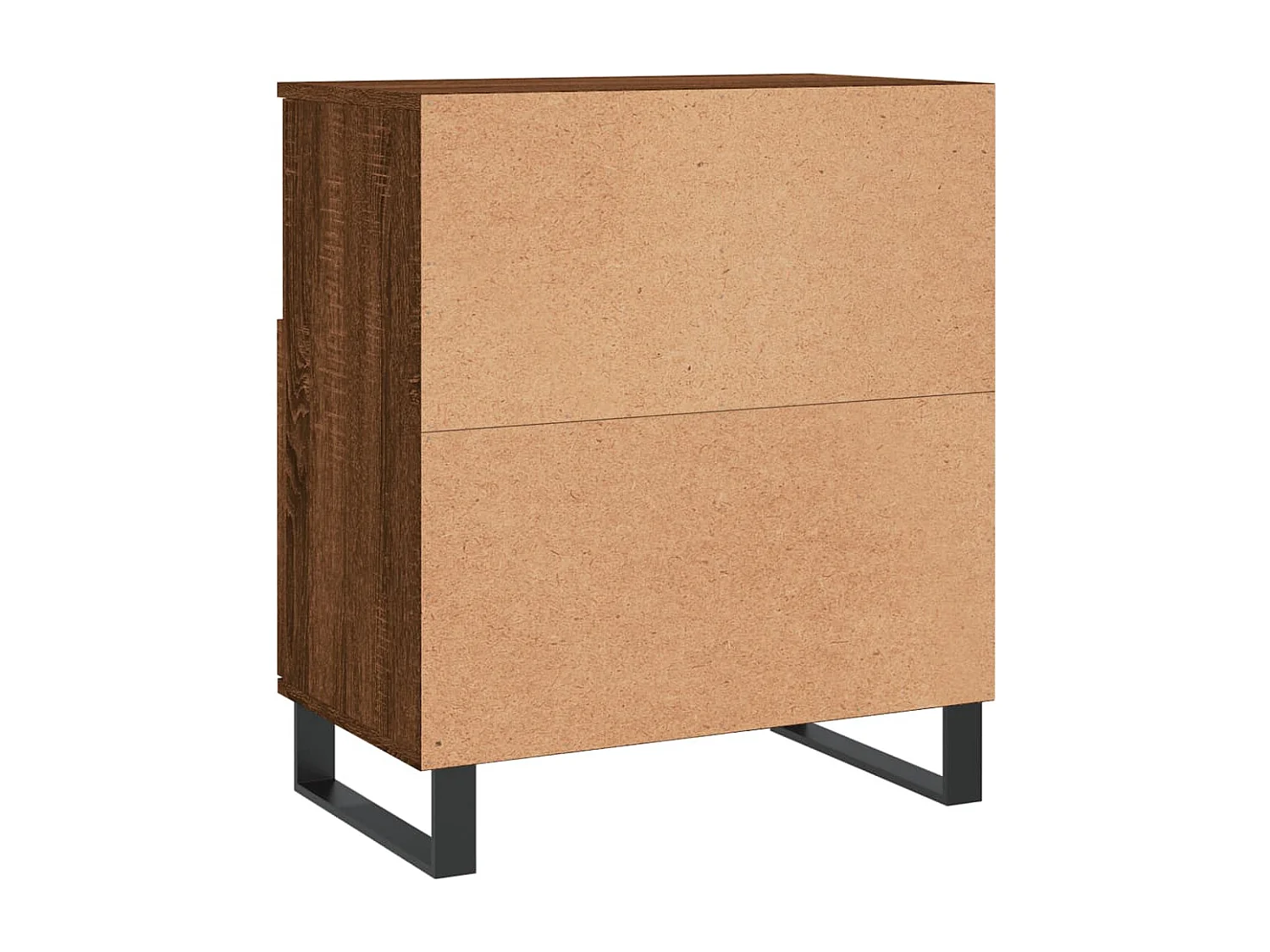 Dressoir 60x35x70 cm bewerkt hout bruin eikenkleur