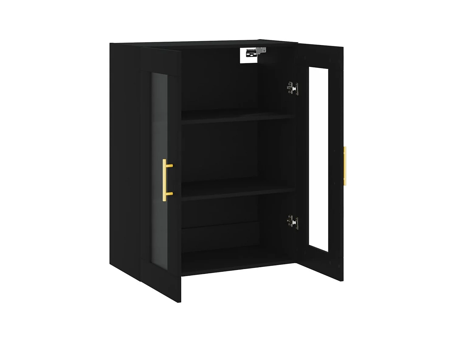 Wandkast 69,5x34x90 cm zwart