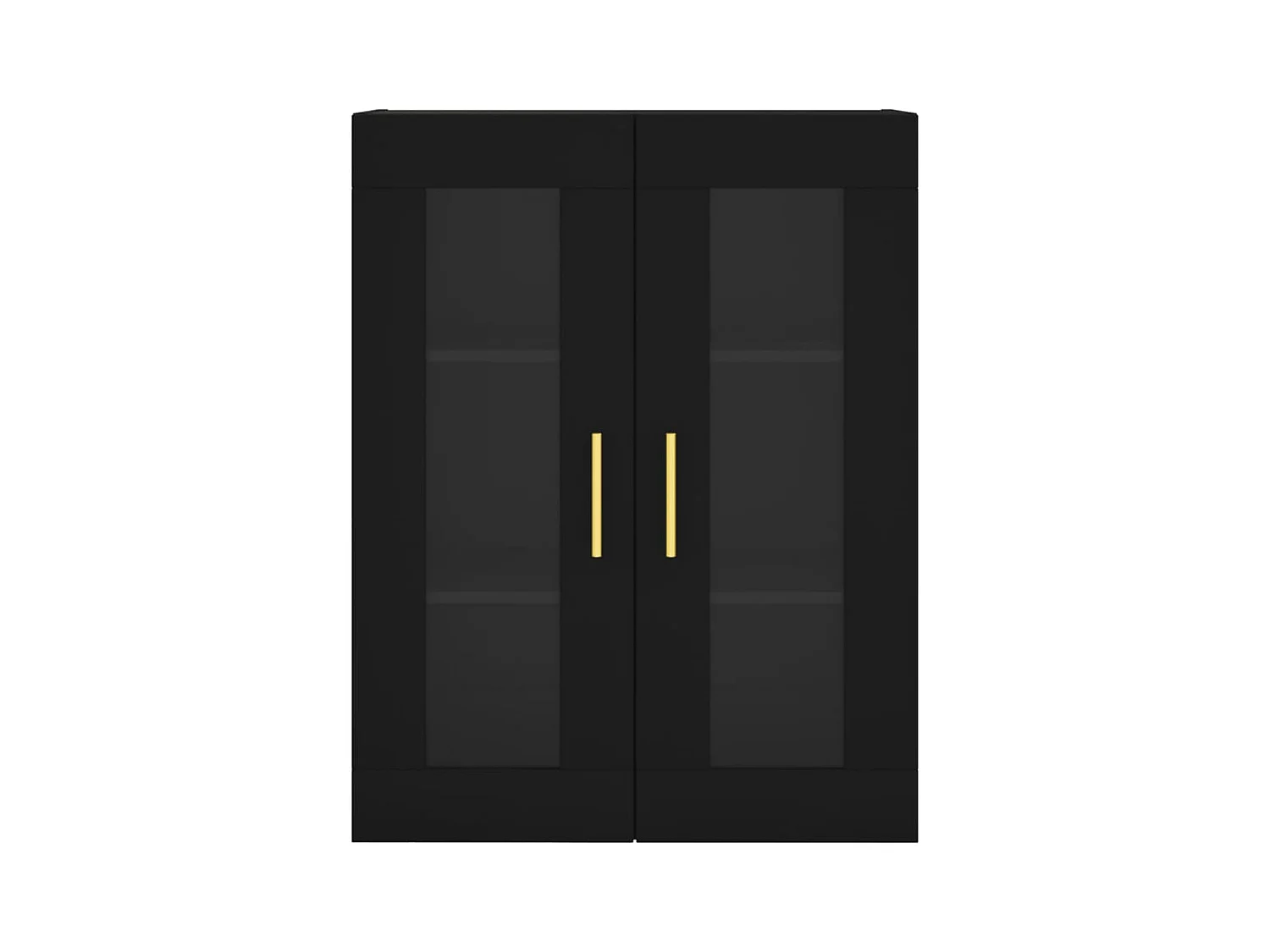 Wandkast 69,5x34x90 cm zwart