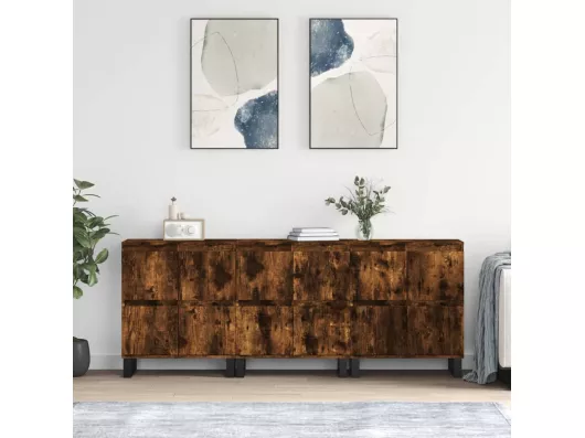 Kauf Unique Sideboards 3 Stk. Räuchereiche Holzwerkstoff