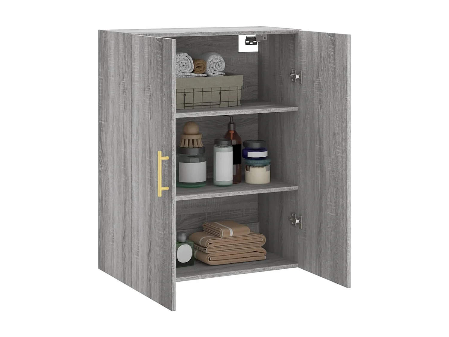 Wandschrank Grau Sonoma 69,5x34x90 cm