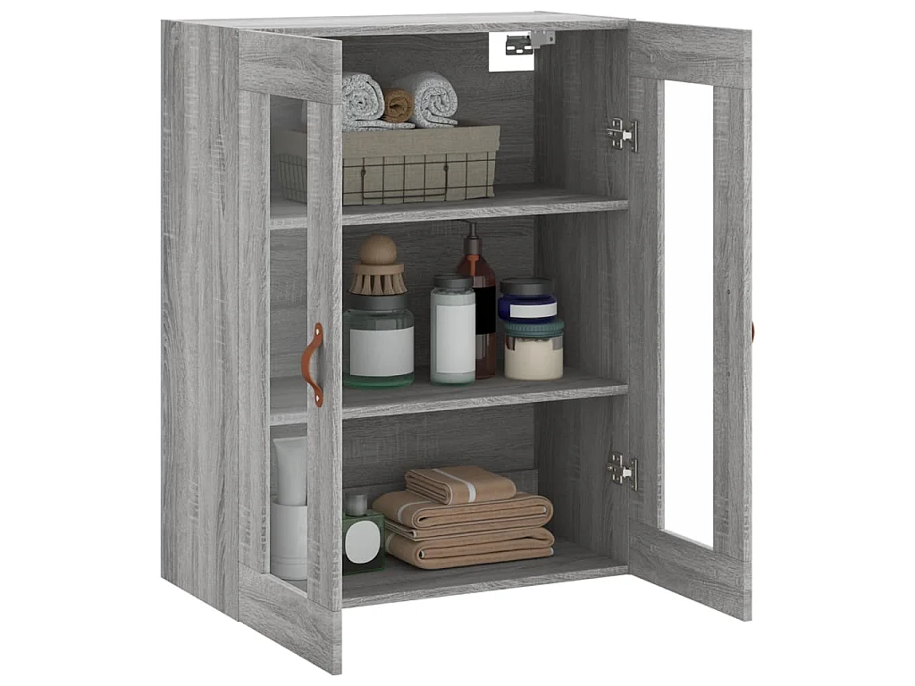 Armoire murale sonoma gris 69,5x34x90 cm