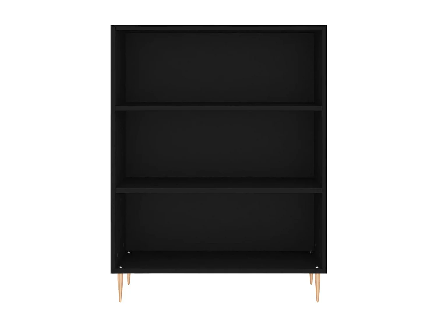 Highboard Schwarz 69,5x34x180 cm Holzwerkstoff