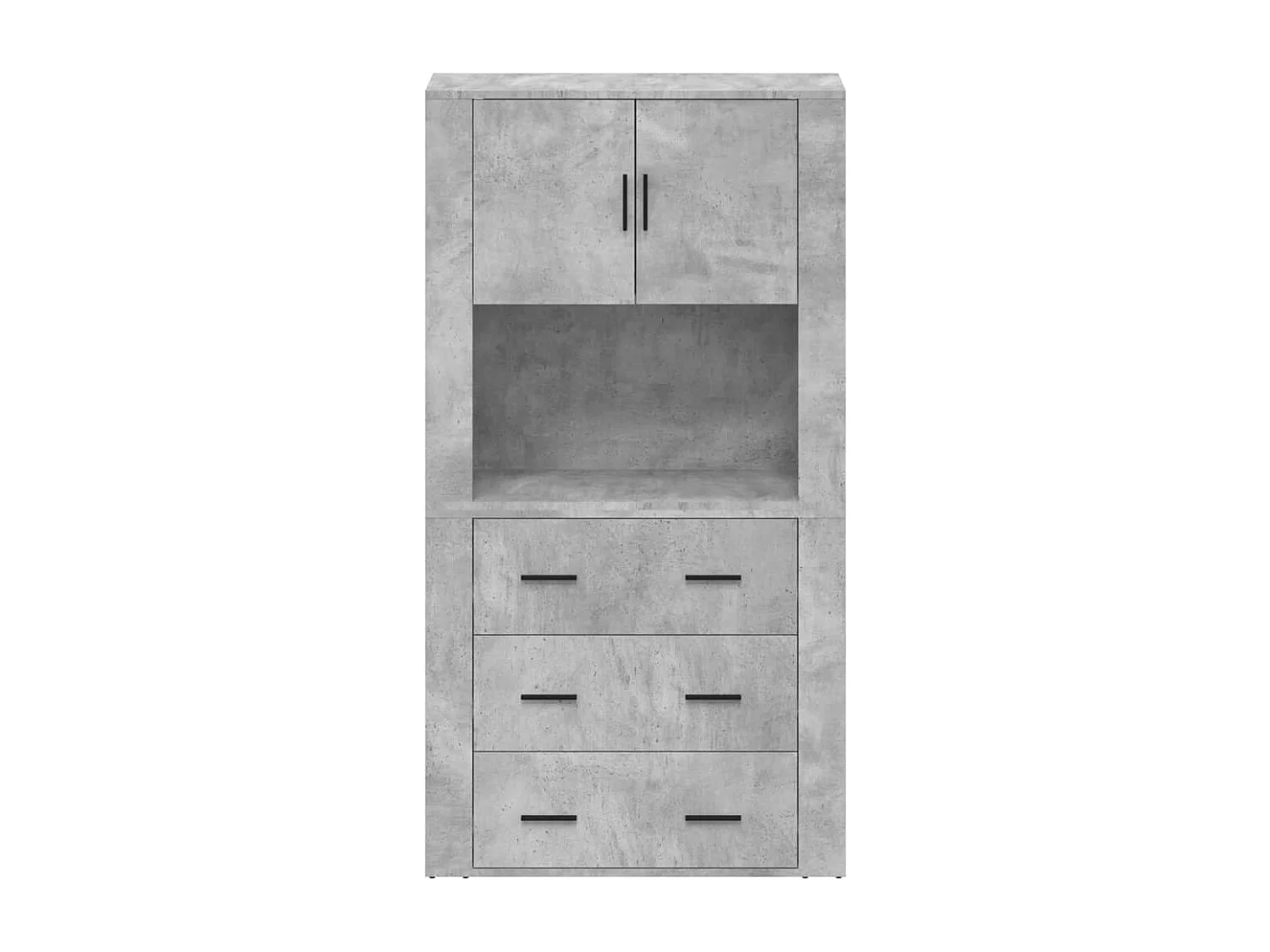 Highboard Betongrau Holzwerkstoff