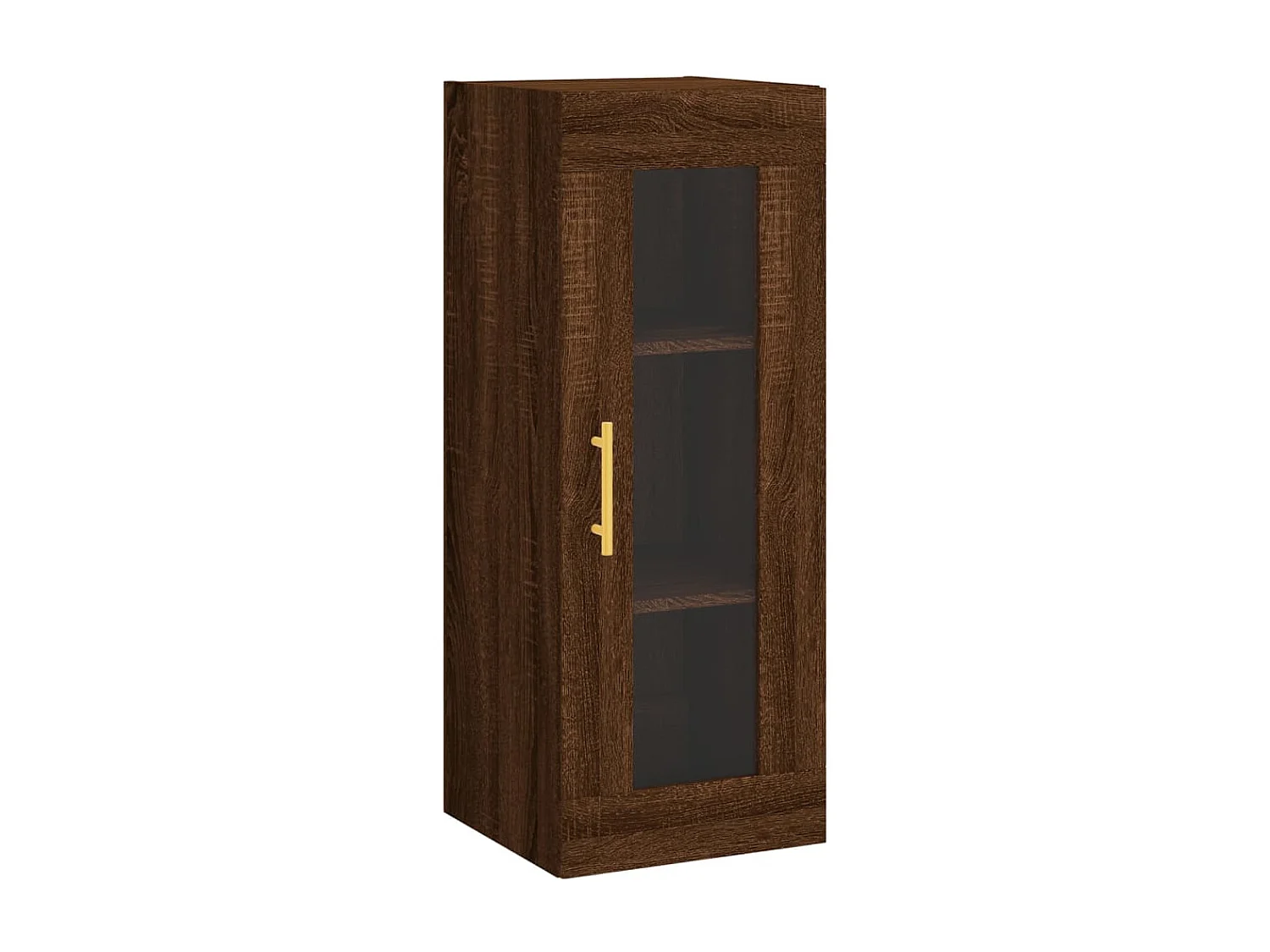 Armário alto 34,5x34x180cm madeira processada carvalho castanho