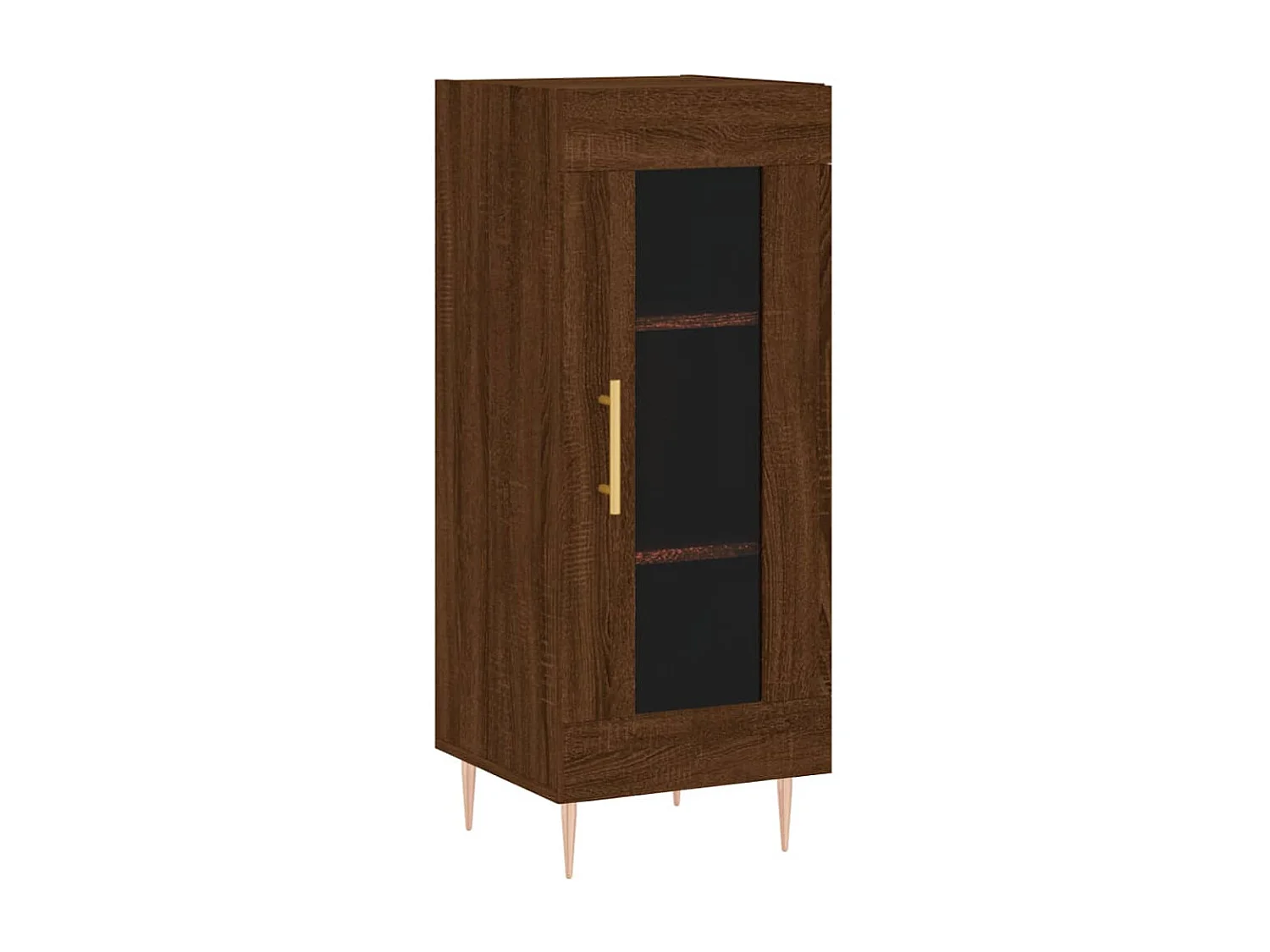 Armário alto 34,5x34x180cm madeira processada carvalho castanho