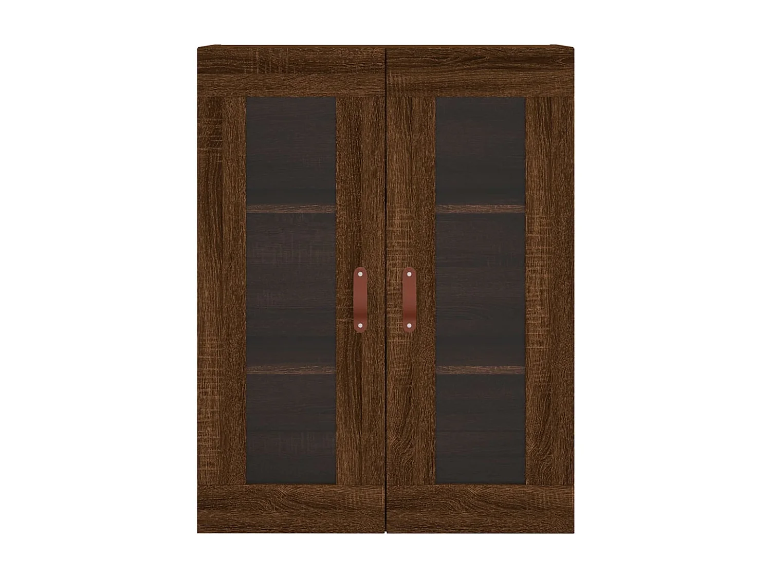 Buffet haut Chêne marron 69,5x34x180 cm Bois d'ingénierie