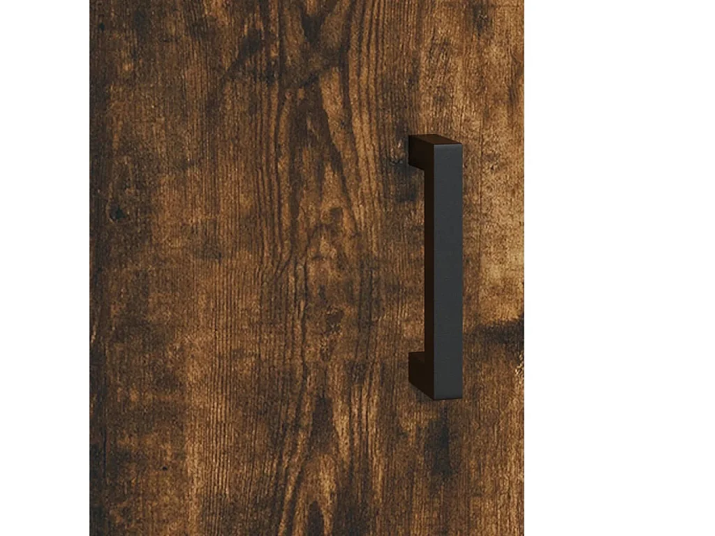 Buffet haut Chêne fumé 69,5x34x180 cm Bois d'ingénierie