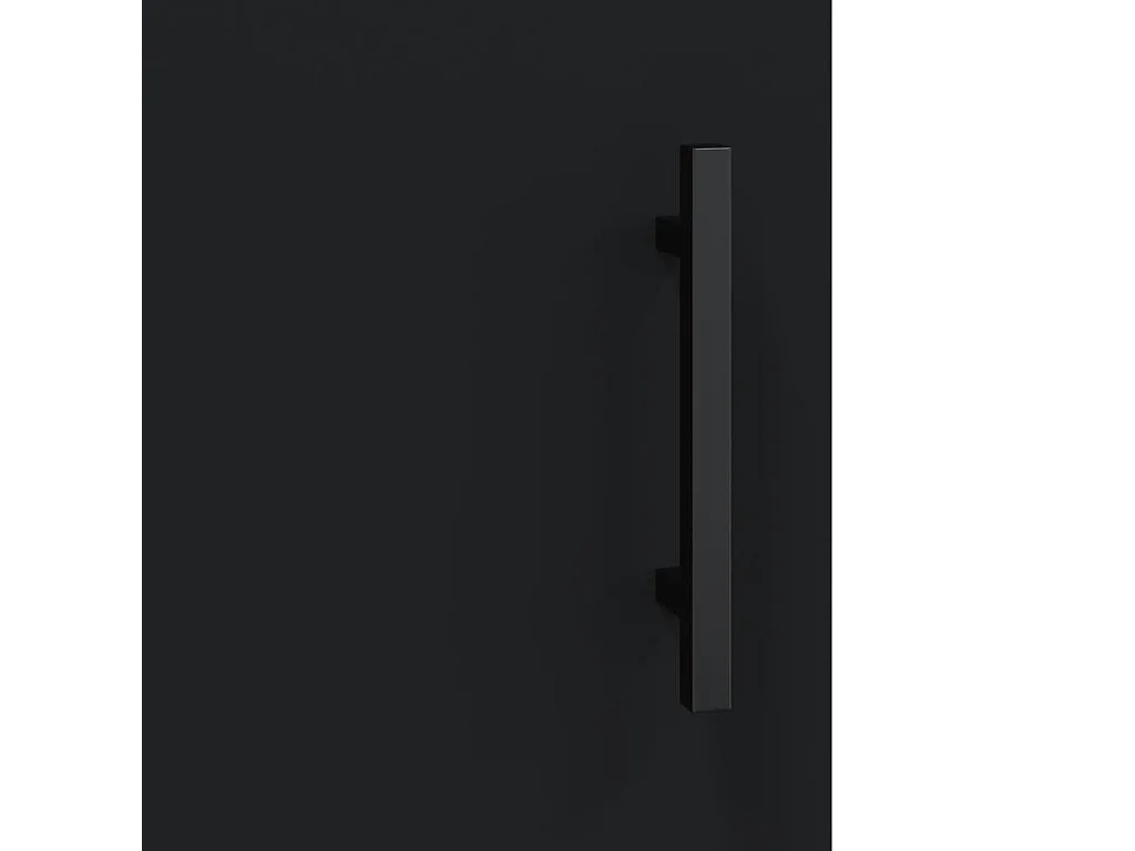 Armário alto 69,5x34x180 cm derivados de madeira preto