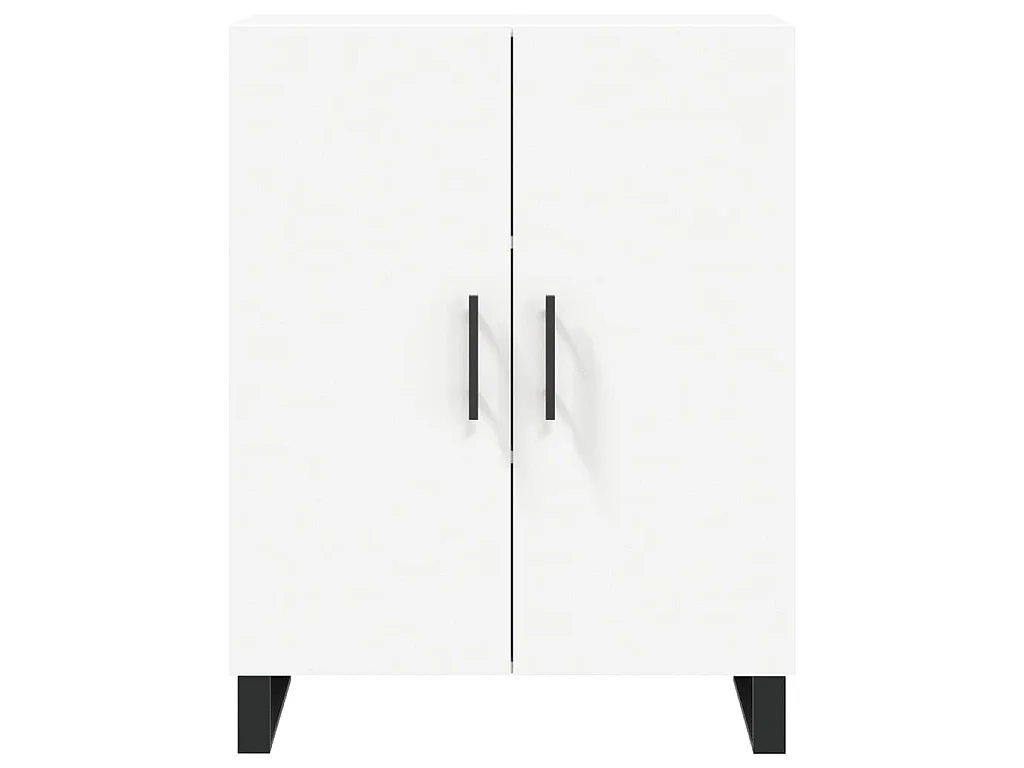 Credenza Bianca 69,5x34x180 cm in Legno Multistrato