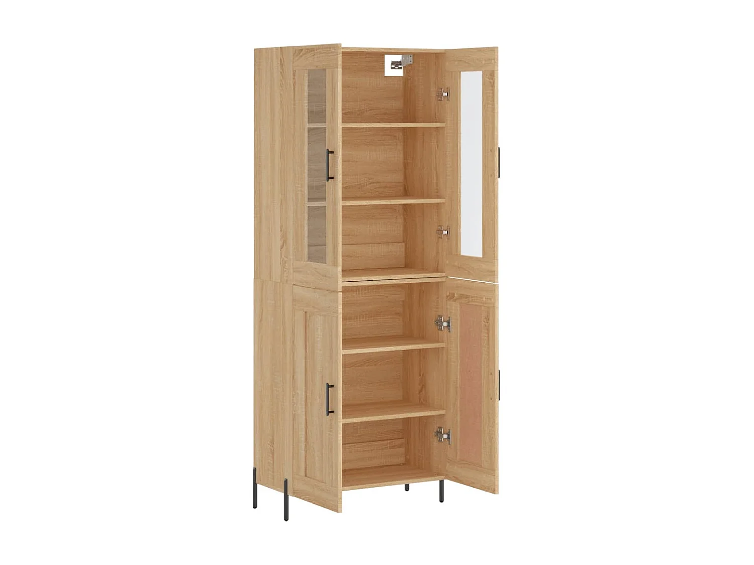 Buffet haut Chêne sonoma 69,5x34x180 cm Bois d'ingénierie