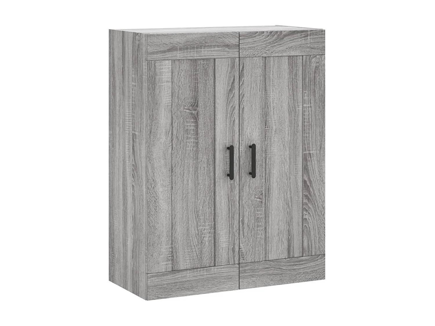 Hoge kast 69,5x34x180 cm bewerkt hout grijs sonoma eikenkleurig