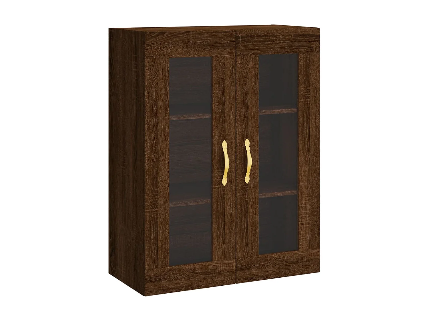 Credenza Rovere Marrone 69,5x34x180 cm in Legno Multistrato