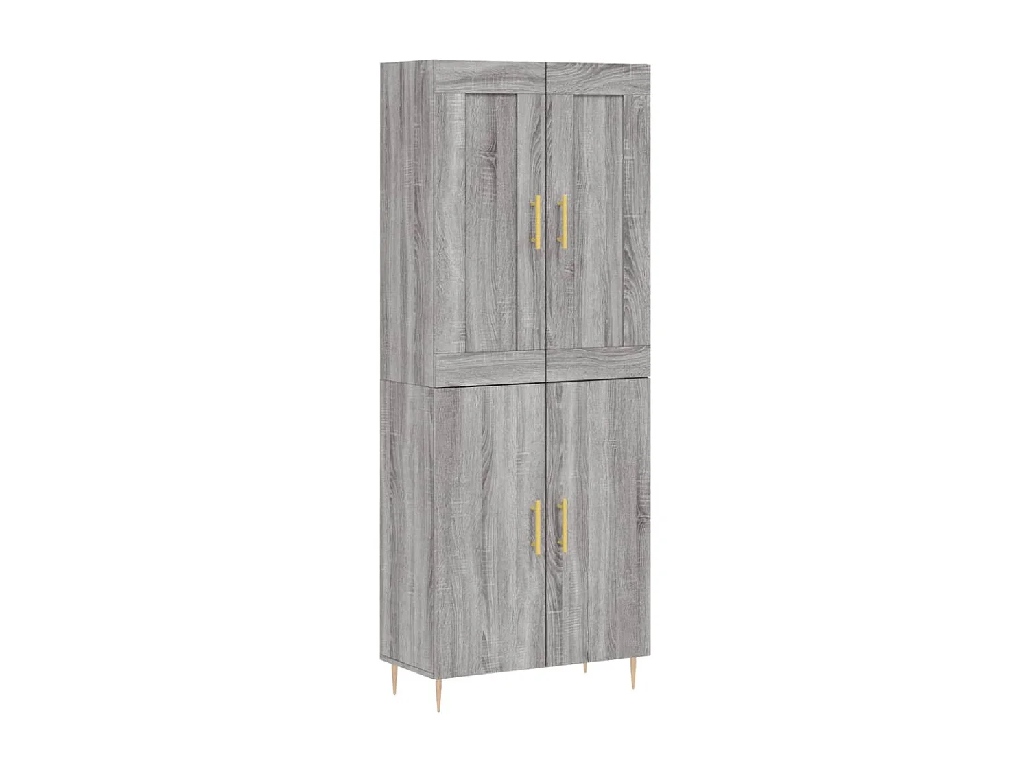Buffet haut Sonoma gris 69,5x34x180 cm Bois d'ingénierie