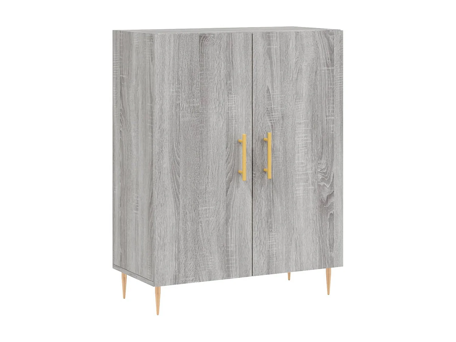 Buffet haut Sonoma gris 69,5x34x180 cm Bois d'ingénierie
