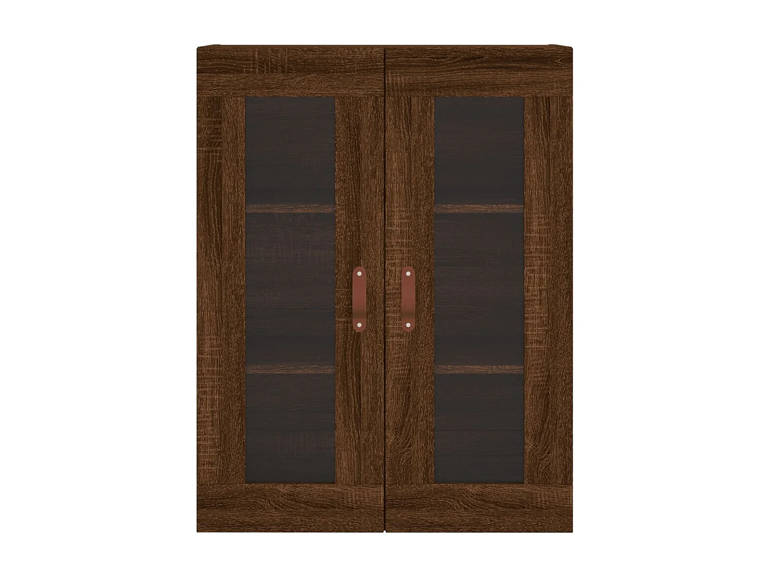 Buffet haut Chêne marron 69,5x34x180 cm Bois d'ingénierie