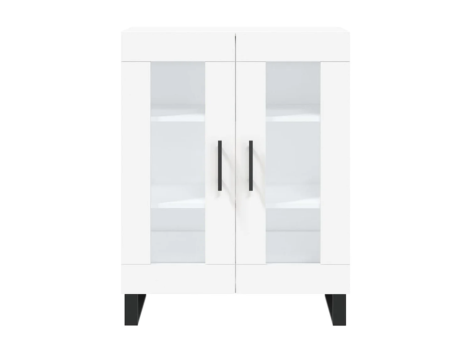 Highboard Weiß 69,5x34x180 cm Holzwerkstoff