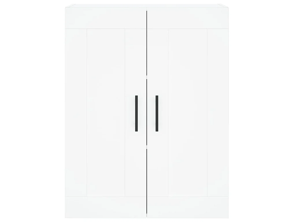 Hoge kast 69,5x34x180 cm bewerkt hout wit