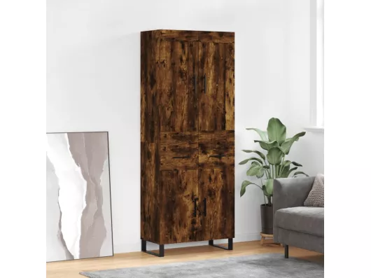 Kauf Unique Highboard Räuchereiche 69,5x34x180 cm Holzwerkstoff