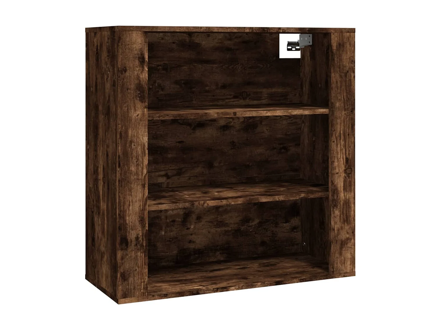 Hoge kast bewerkt hout gerookt eikenkleurig