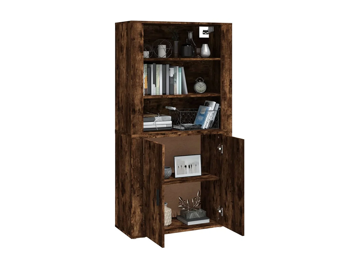 Buffet haut Chêne fumé Bois d'ingénierie