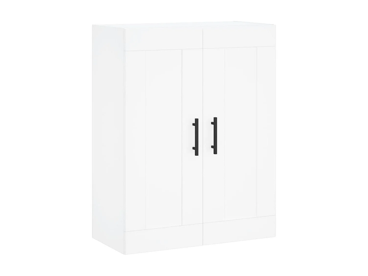 Buffet haut Blanc 69,5x34x180 cm Bois d'ingénierie