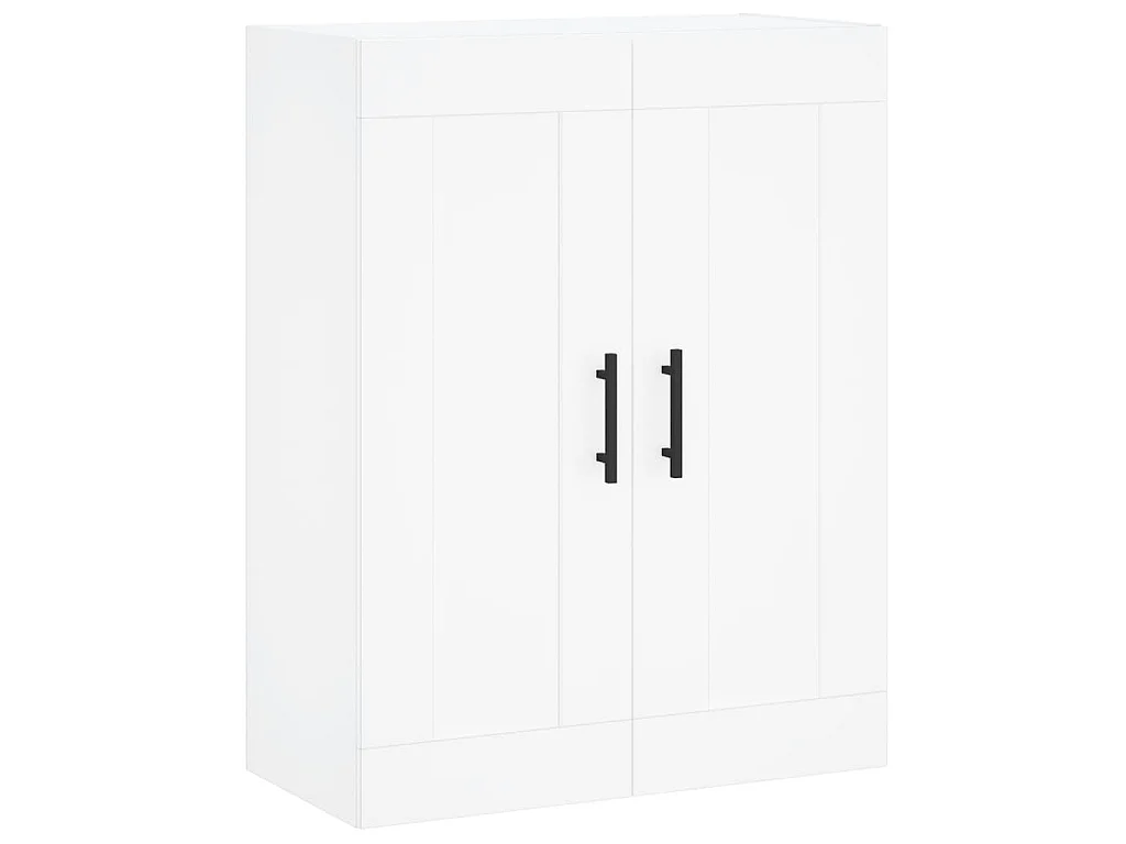 Buffet haut Blanc 69,5x34x180 cm Bois d'ingénierie